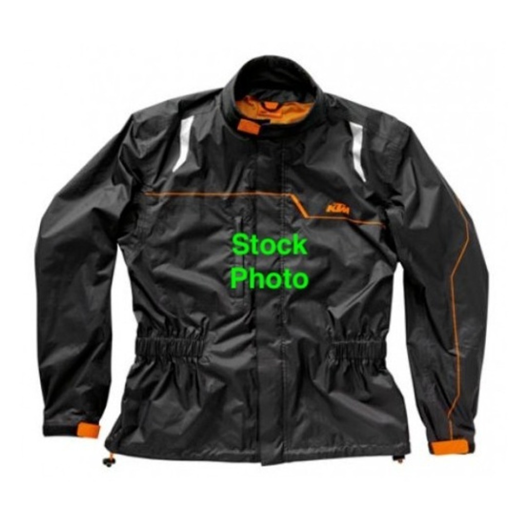 KTM Powerwear Mens XXL Black Orange Windbreaker‎ Motorcycle Jacket RN119315